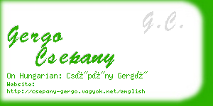 gergo csepany business card